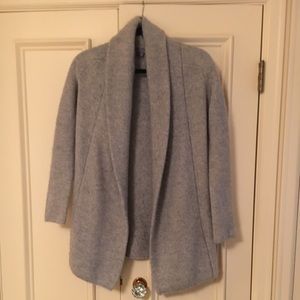 360 Cashmere Gray Cashmere/Wool Cardigan